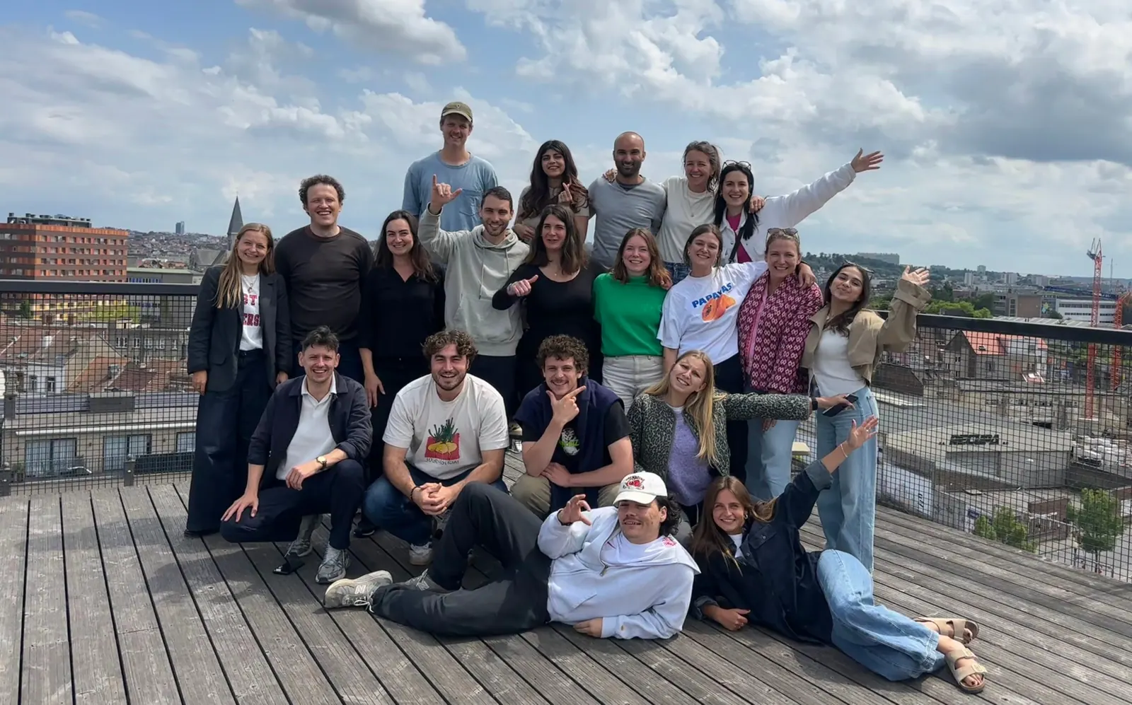 SnakLab team photo, Belgian short form video studio